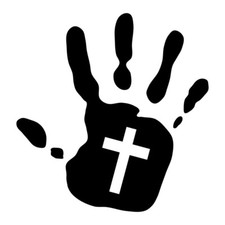 Handprint Christian Cross