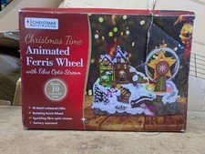 Christmas workshop Rotating Ferris Wheel Animated.