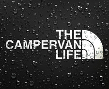THE CAMPERVAN LIFE Vinyl Decal Adventure Camper Van Caravan Sticker TNF 183x55mm