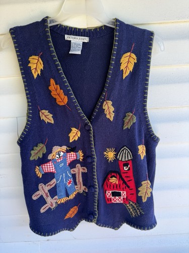 Vintage fall themed knit - fall,