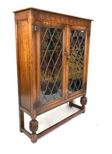 Vintage oak wooden display - vintage,