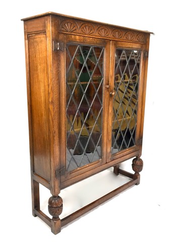 Vintage oak wooden display - vintage,