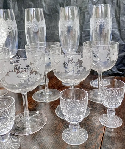 Vintage crystal wine - vintage,