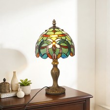 Blue Bead Baroque Glass Desk