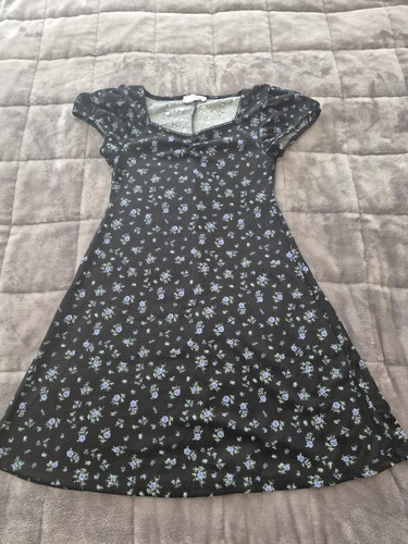 Girls black floral mini summer - black,