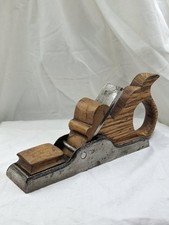Antique Infill Plane Wood and Metal 8.5 Cm Tall