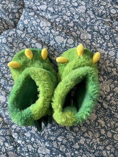 Childs green plush dinosaur - childs,