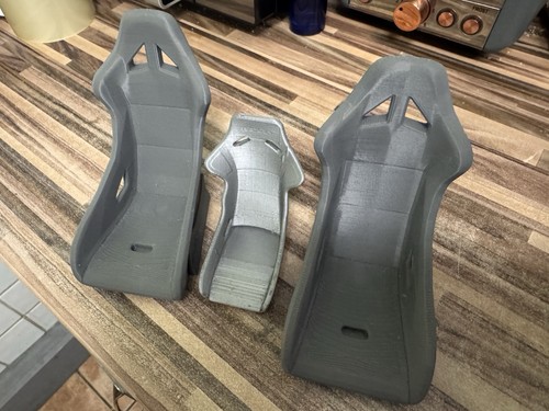 Printed bucket style seats - printed,