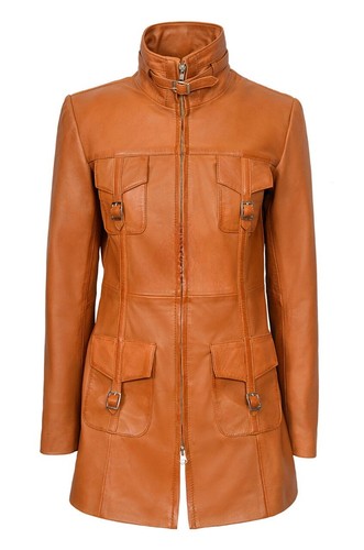 Ladies women zip leather - women's,