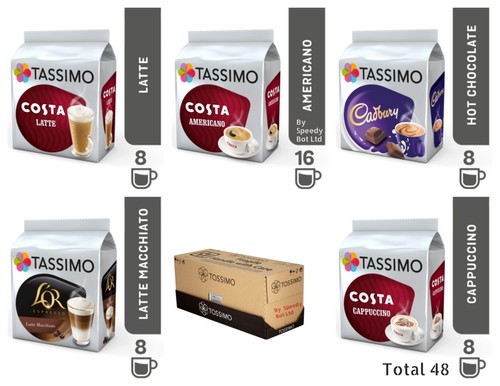 Tassimo discs refill pods - t,