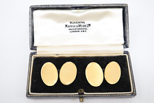 Vintage 18ct Gold Cufflinks - Birmingham 1986 - Mappin and Webb