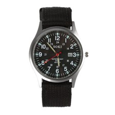 Mens Watches Military Leather