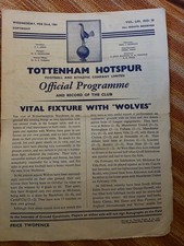 Tottenham v Wolves 1960/1961 -