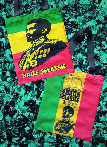 Haile selassie tote bag rasta - tote,