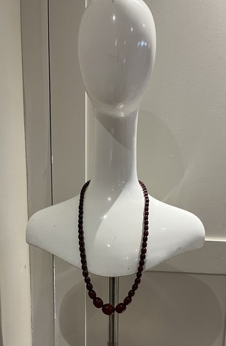 Cherry bakelite antique beads - cherry,