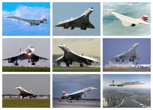 Concorde jet plane - concorde,