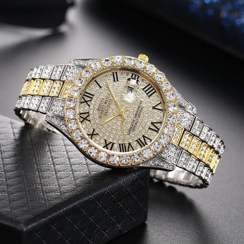 Mens gold diamond - mens, bling