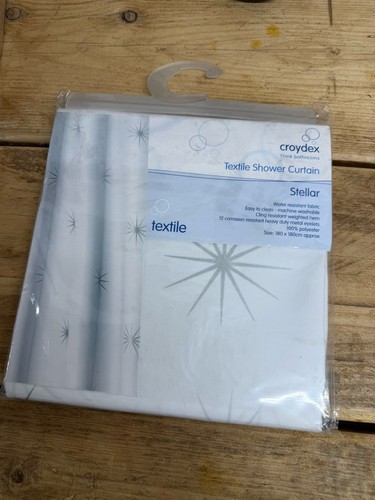 Croydex stellar textile shower - stellar,