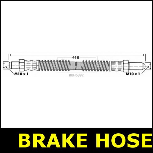 Brake hose rear fits land - brake,