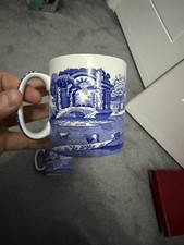 Blue Italian Spode Coffee Mug