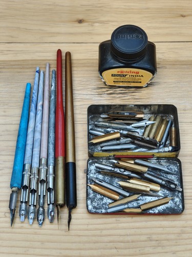 Vintage dip pens - inc., faber