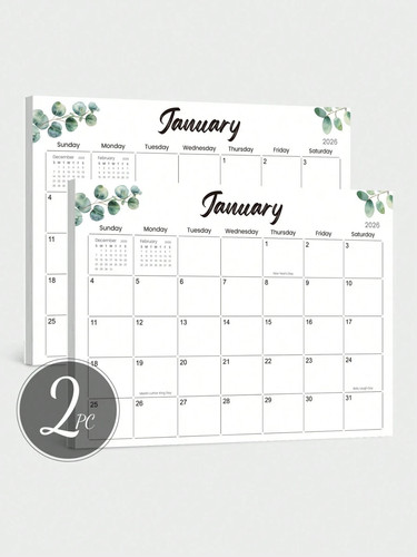 Trees 2026 magnetic calendar - trees,