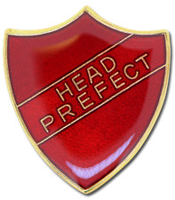 Head Prefect Pin Badge in RED