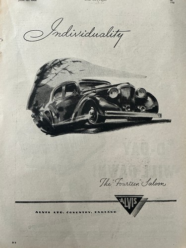 Alvis vintage motor car - -,
