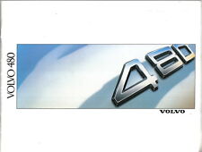 Volvo 480 ES 1987-88 Original UK Sales Brochure Pub. No. ASP/CAR BV 4069-88