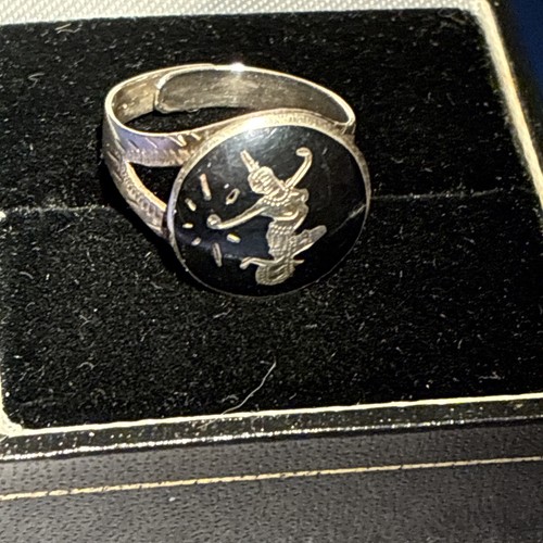 Vintage niello ring - vintage,