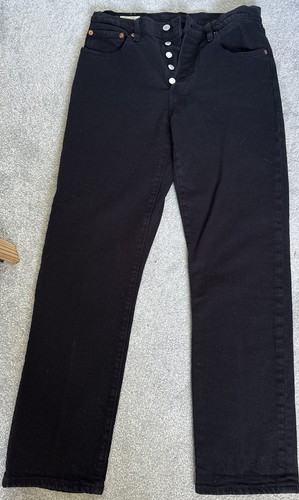 Ladies levi 501 crop black - ladies,