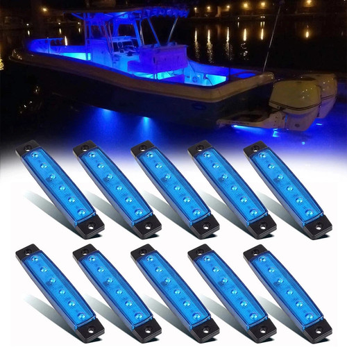 Pcs marine boat led deck - 10,