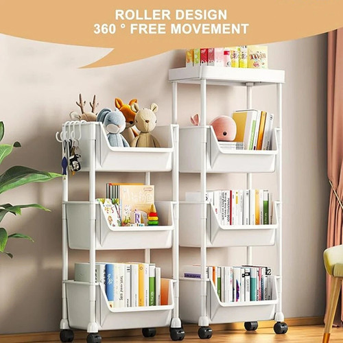 Tier storage trolley cart on - tier,