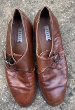 Vintage Brown Leather ravel Men’s Shoes Size 44 B UK 10