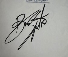 Bruce Springsteen Autograph