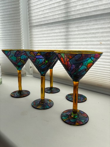 Stain glass cocktail - stain, glasses