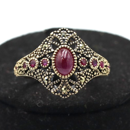 Solid gold ring with - solid,