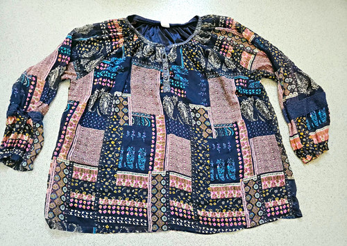 Cotton traders navy patchwork - traders,