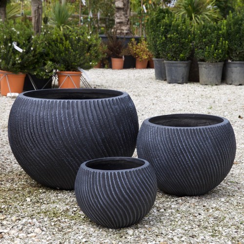 54cm swirl bowl planter - bowl, planter-