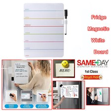 A4 Whiteboard Pen Dry Wipe Clean White Board Kids Home Office Mini With Free Pen