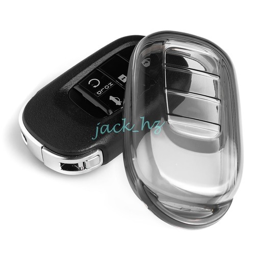 Black transparent car key - black,