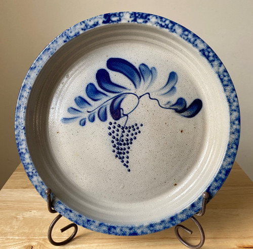 Vintage eldreth pottery blue - pottery,
