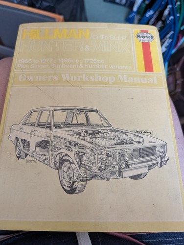 Hillman chrysler hunter - hillman/chrysler, minx