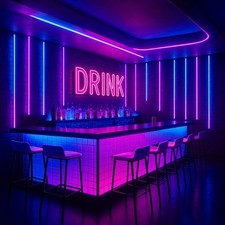 Custom led neon - bar, –