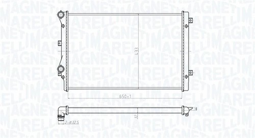 Radiator engine cooling fits - engine,