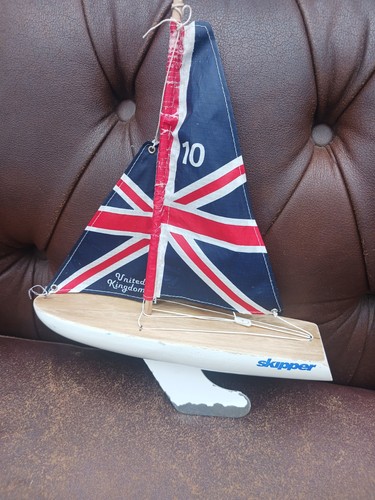 Vintage wooden sailing - , boat