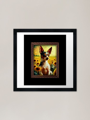 Toy fox terrier sunflower - fox,