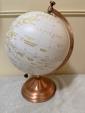 Spinning World Globe Copper