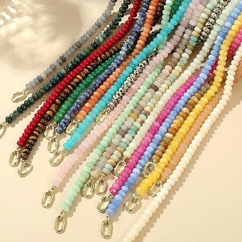 Colored beaded gemstone - beaded,