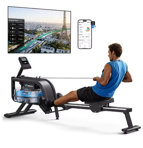 Water rowing machine for home - water,